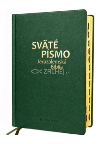 Sväté písmo - Jeruzalemská Biblia - zelená so zlatorezom (veľká)