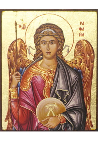 Obrázok: svätý Rafael Archanjel - byzantský štýl (6,4 x 4,8)