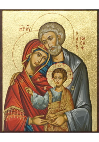 Obrázok: Svätá rodina - byzantský štýl (6,4 x 4,8)