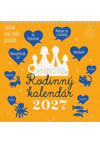 Kalendár: rodinný, nástenný - 2027 (SSV)