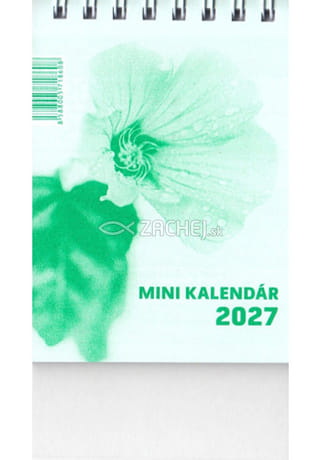 Mini kalendár: stolový - zelený - 2027 (GW)