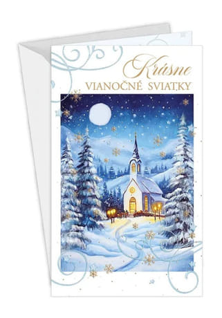 Pozdrav: Krásne vianočné sviatky - s textom (11-6566)