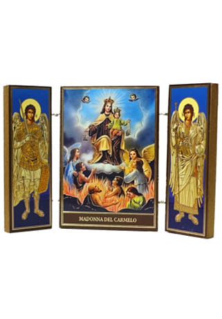 Triptych: Panna Mária Karmelská