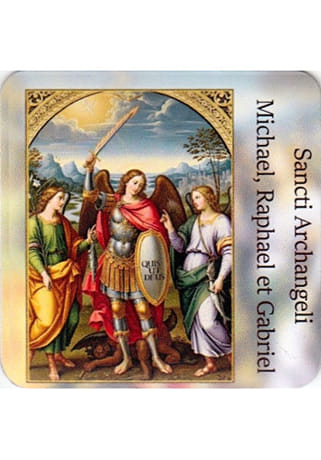 Magnetka: svätí archanjeli Michal, Rafael a Gabriel