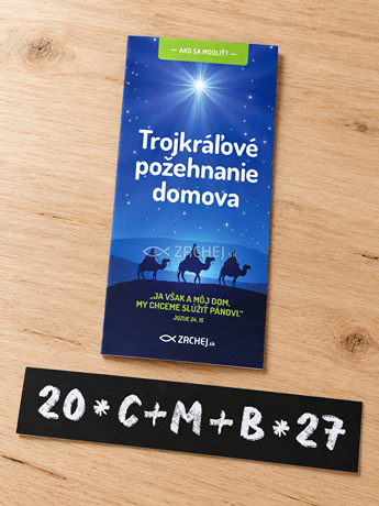 Trojkráľové požehnanie domova s nálepkou 2027