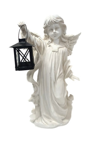 Anjel: s lampášom - 39 cm