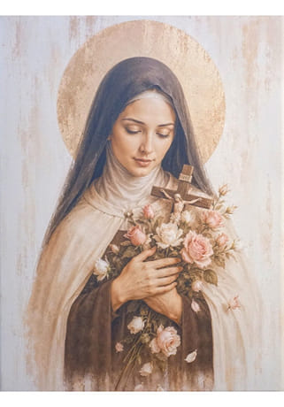 Obraz na plátne: svätá Terézia z Lisieux (40 x 30)
