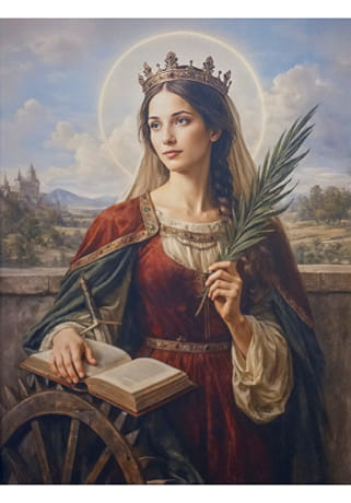 Obraz na plátne: svätá Katarína (40 x 30)