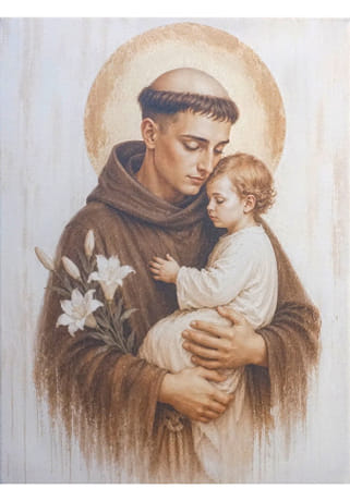 Obraz na plátne: svätý Anton Paduánsky (40 x 30)